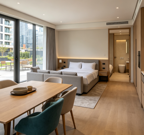 Multifunctional Serviced Residence | Hotel-Style Short-Term Rental for Groups