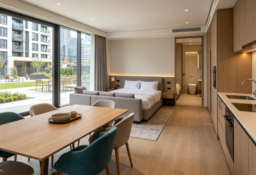 Multifunctional Serviced Residence | Hotel-Style Short-Term Rental for Groups